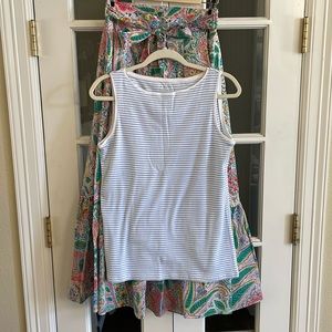 Talbots maxi skirt and tank top